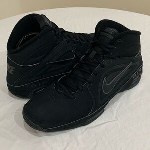 Nike Air Visi Pro 3 Black High Top Basketball Shoes 525745-001 Men Size 10